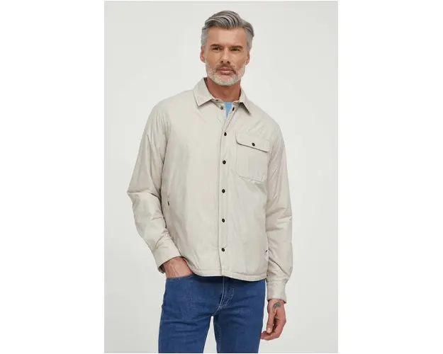 Save The Duck geaca barbati, culoarea bej, de tranzitie