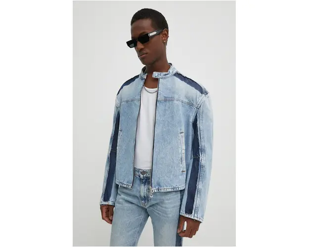 Diesel geaca din denim D-MARGE-S1 barbati, de tranzitie, A13125.0GHAC