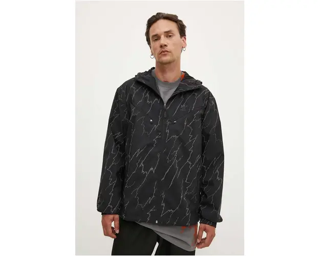 adidas Originals geaca Light barbati, culoarea negru, de tranzitie, oversize, IM9878