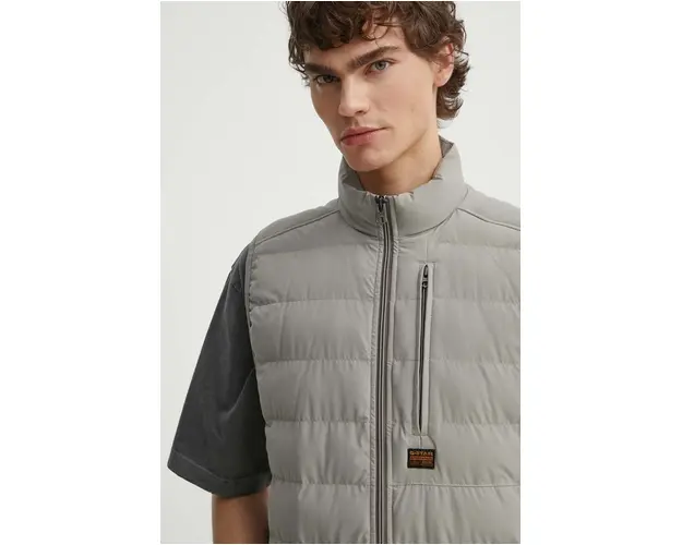 G-Star Raw vesta barbati, culoarea bej, de tranzitie