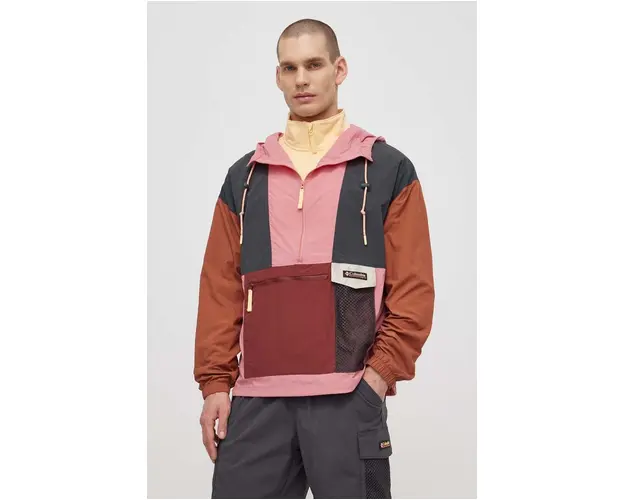 Columbia geaca Painted Peak barbati, culoarea roz, de tranzitie, oversize, 2072191