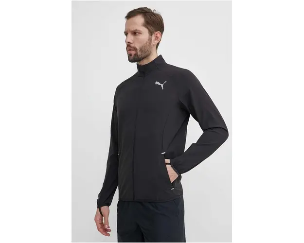 Puma jacheta de alergare Elite Ultraweave culoarea negru, de tranzitie, 524984