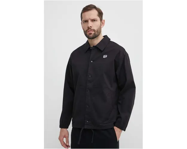 Puma geaca cu aspect de camasa culoarea negru, de tranzitie, 623695