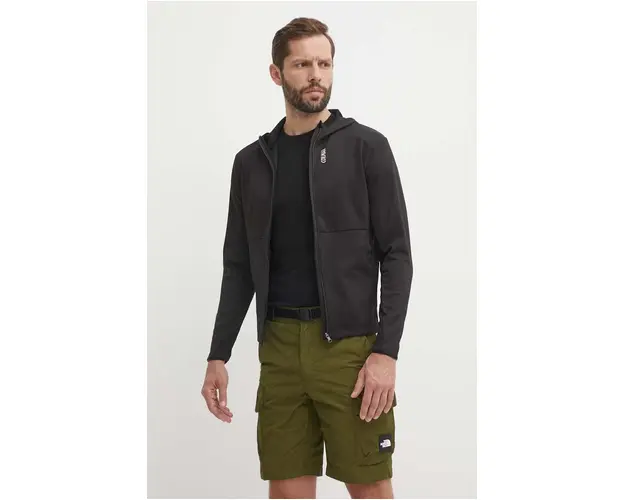 Colmar hanorac culoarea negru, cu gluga, neted