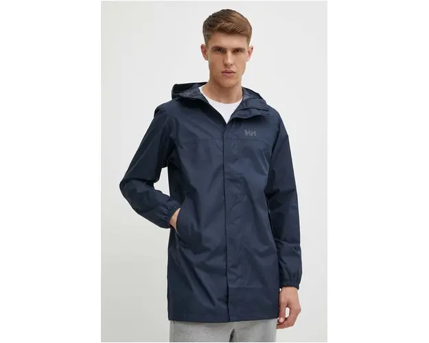 Helly Hansen geaca de ploaie Vancouver barbati, culoarea albastru marin