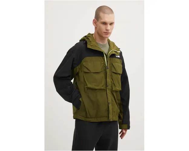 The North Face geaca Tustin Cargo Pkt Jkt barbati, culoarea verde, de tranzitie, NF0A879GPIB1