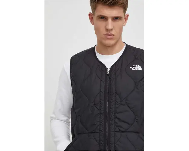 The North Face vesta barbati, culoarea negru, de tranzitie, NF0A859HJK31
