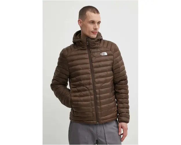 The North Face geaca sport Huila culoarea maro, NF0A85A3HCF1
