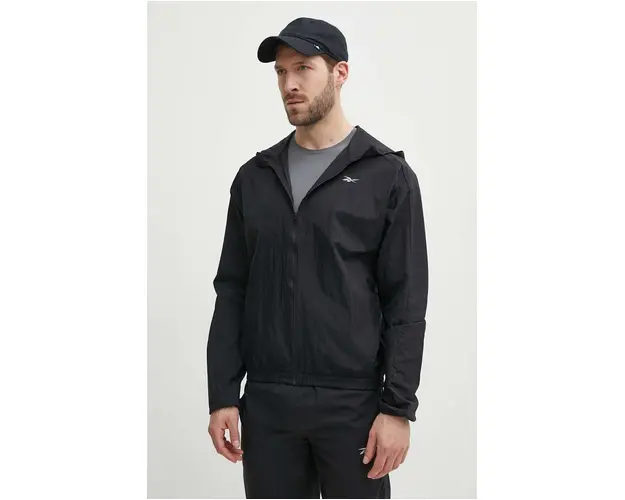 Reebok windbreaker culoarea negru, 100075618