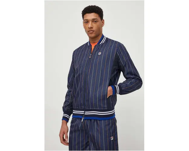 Fila geaca bomber barbati, culoarea albastru marin, de tranzitie