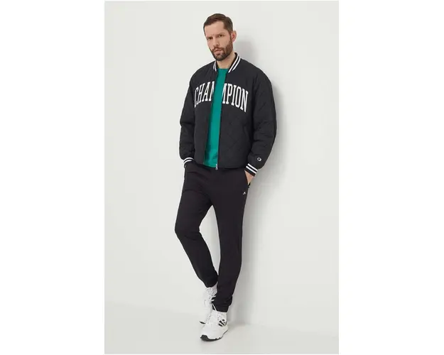 Champion geaca bomber barbati, culoarea negru, de tranzitie, 219897