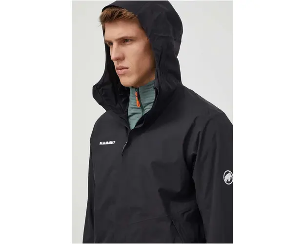 Mammut geaca de ploaie Alto barbati, culoarea negru