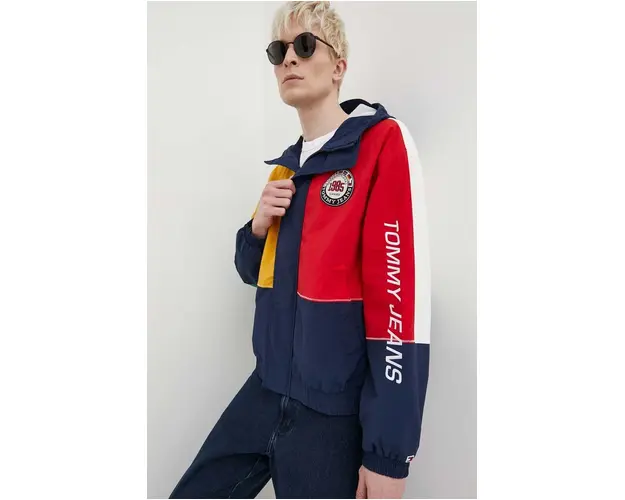 Tommy Jeans geaca Archive Games barbati, de tranzitie, oversize DM0DM19610