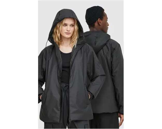 Rains geaca 15770 Jackets culoarea negru, de tranzitie
