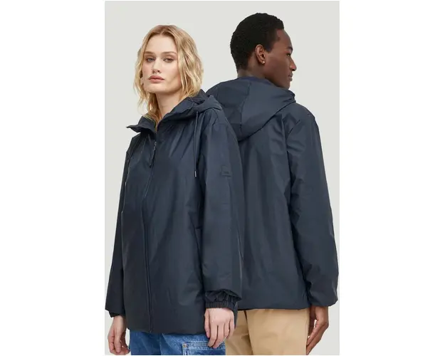 Rains geaca 15770 Jackets culoarea albastru marin, de tranzitie