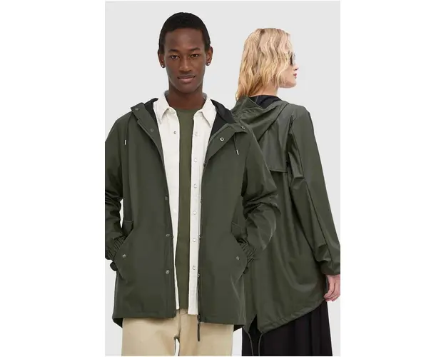 Rains geaca 18010 Jackets culoarea verde, de tranzitie