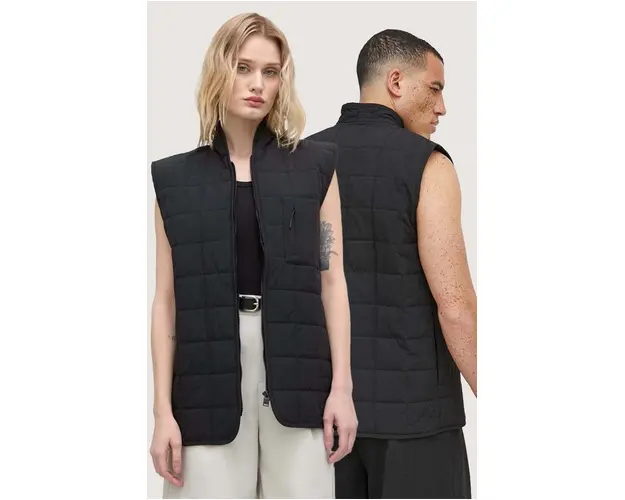 Rains vesta 19410 Vests culoarea negru, de tranzitie