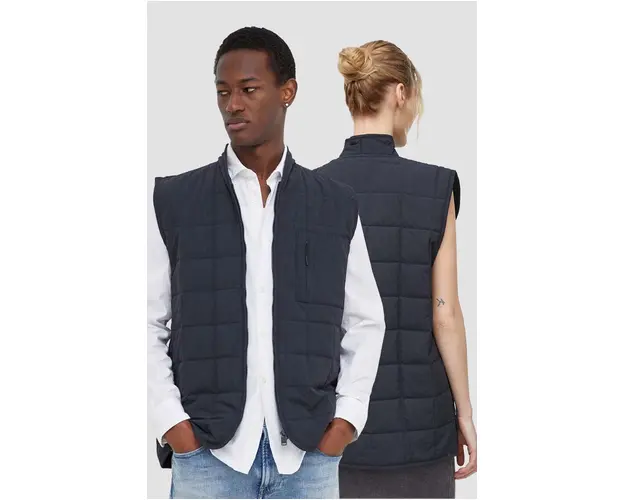 Rains vesta 19410 Vests culoarea albastru marin, de tranzitie