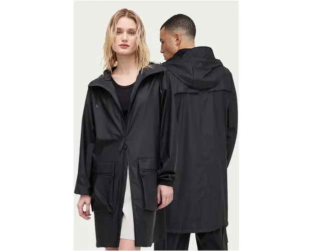 Rains geaca 19850 Jackets culoarea negru, de tranzitie