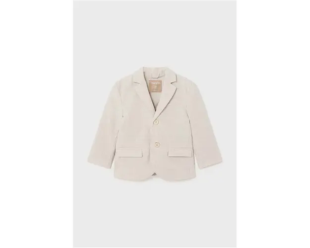 Mayoral jacheta din amestec de in pentru copii culoarea bej