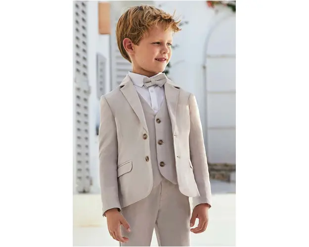 Mayoral jacheta din amestec de in pentru copii culoarea bej