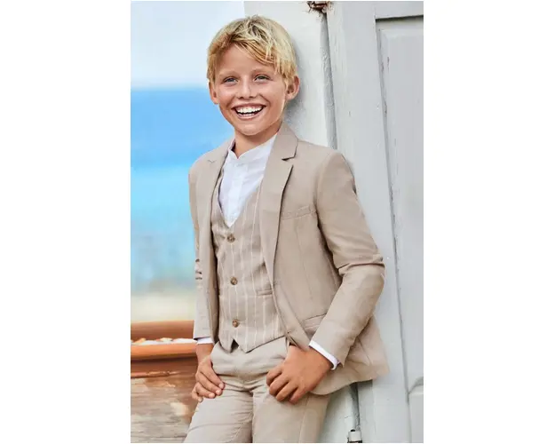 Mayoral jacheta din amestec de in pentru copii culoarea gri