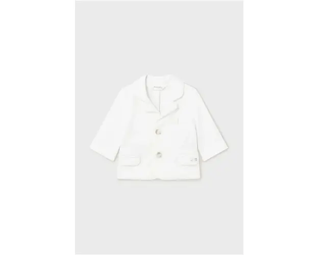 Mayoral Newborn sacou pentru bebelusi culoarea alb