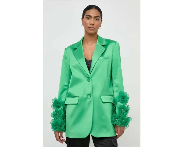 Custommade sacou culoarea verde, un singur rand de nasturi