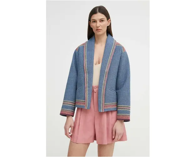 BA&SH sacou din bumbac CIAGO oversize, modelator, 1E24CIAG