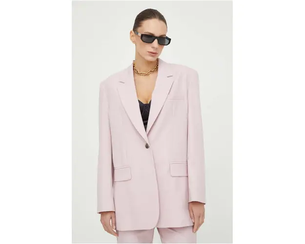 Marella sacou culoarea roz, un singur rand de nasturi, uni 2413040000000