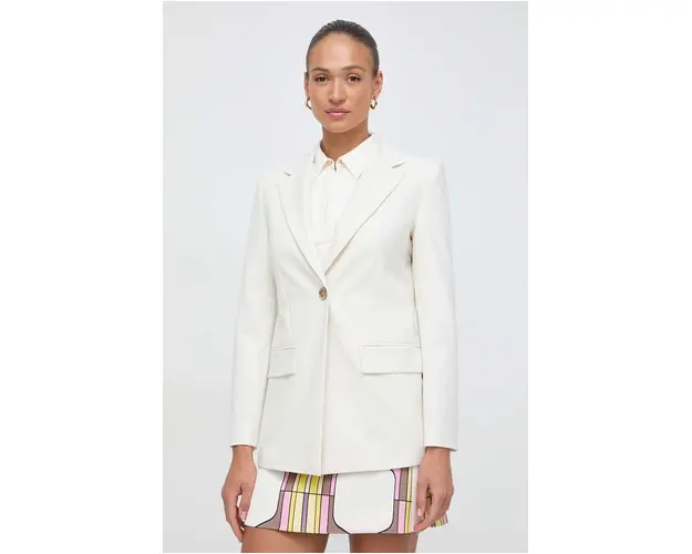 Marella sacou culoarea bej, oversize, uni 2413040000000