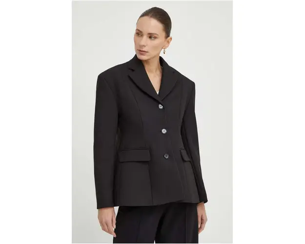 MAX&Co. sacou culoarea negru, un singur rand de nasturi, uni 2416040000000