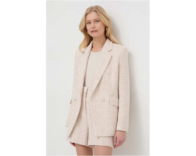 BOSS sacou cu doua randuri de nasturi, cu model 50511955