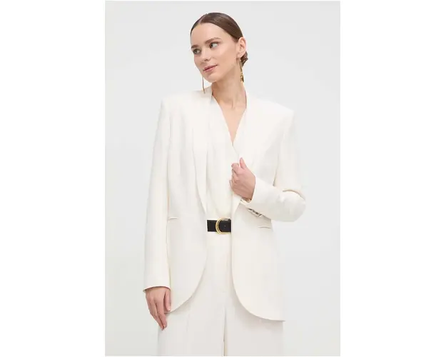 BOSS sacou culoarea bej, desfacut, uni 50512808