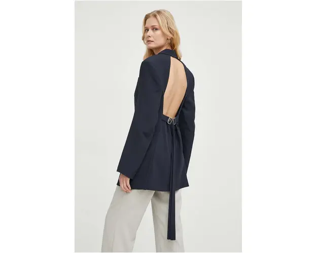 BOSS sacou culoarea bleumarin, un singur rand de nasturi, uni 50513645