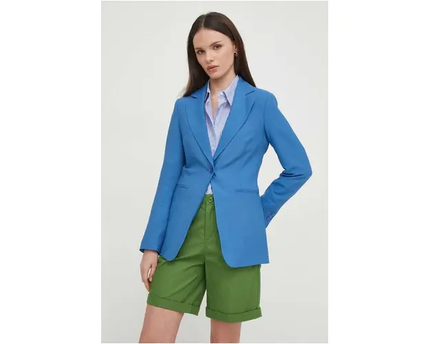 United Colors of Benetton sacou un singur rand de nasturi, neted