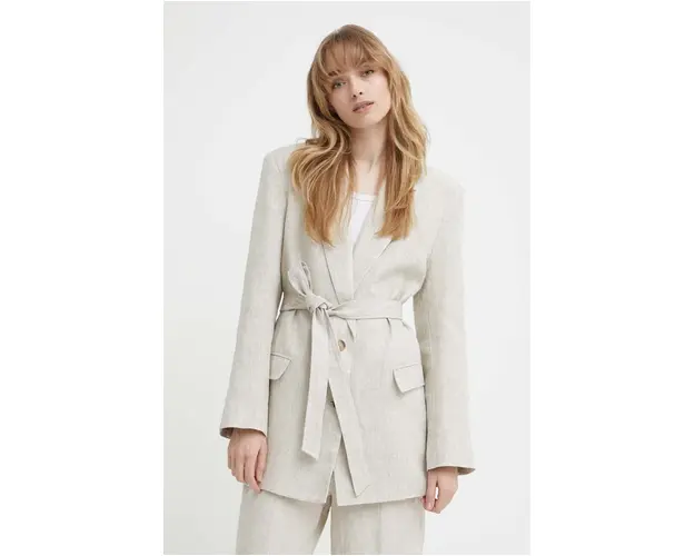 Alohas sacou de in culoarea bej, un singur rand de nasturi, neted