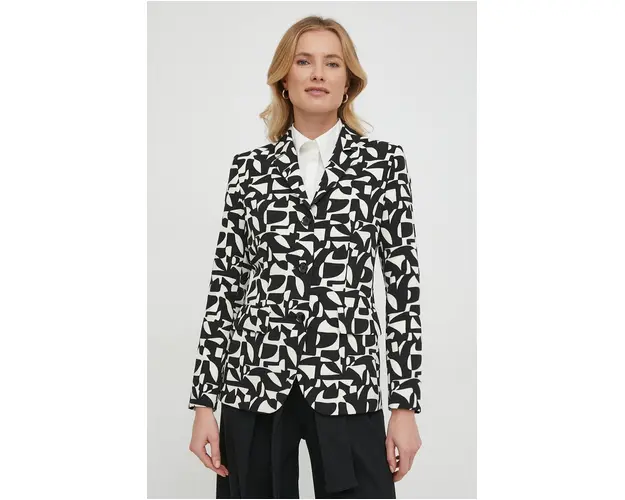 Sisley sacou culoarea bej, un singur rand de nasturi, modelator