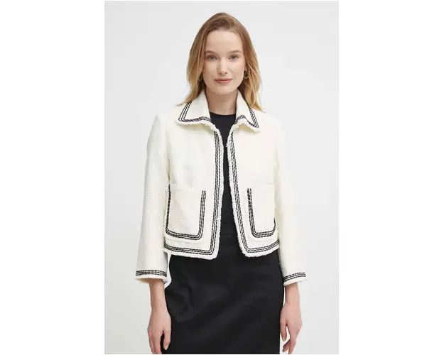 Sisley sacou culoarea bej, un singur rand de nasturi