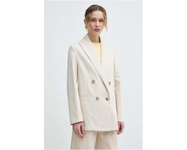 MAX&Co. sacou culoarea bej, cu doua randuri de nasturi, uni, 2416041034200 2416040000000