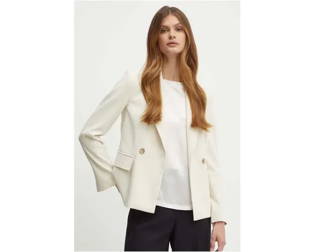 MAX&Co. sacou culoarea bej, un singur rand de nasturi, neted, 2416041083200