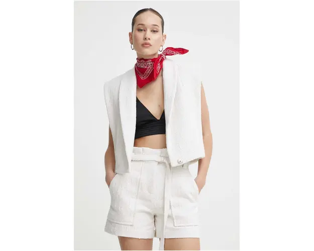 IRO vesta culoarea bej, un singur rand de nasturi