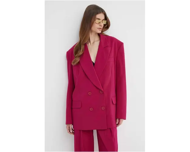 La Mania sacou RISKY culoarea roz, un singur rand de nasturi, neted, RISKY