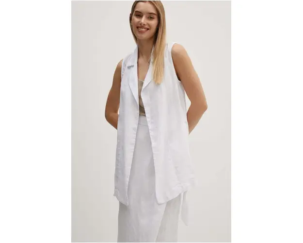 Sisley vesta de in culoarea alb, desfacut, 21I4LJ00L