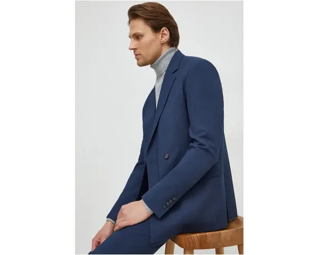 Lindbergh costum barbati, culoarea albastru marin, neted