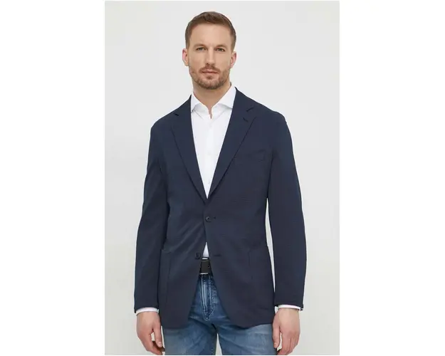 BOSS sacou barbati, culoarea bleumarin 50514616