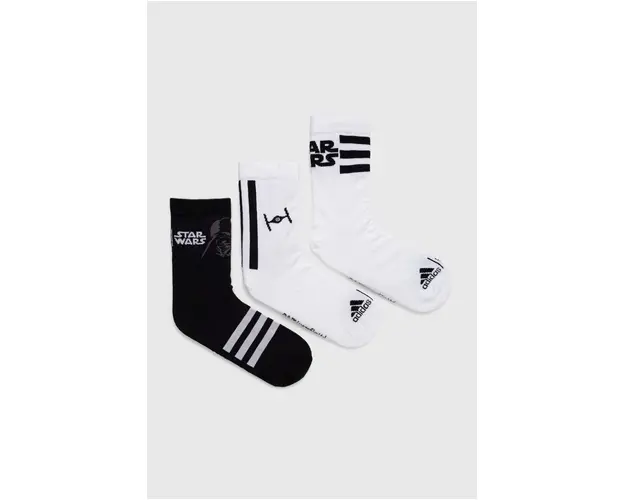 adidas Performance sosete copii x Star Wars 3-pack culoarea alb