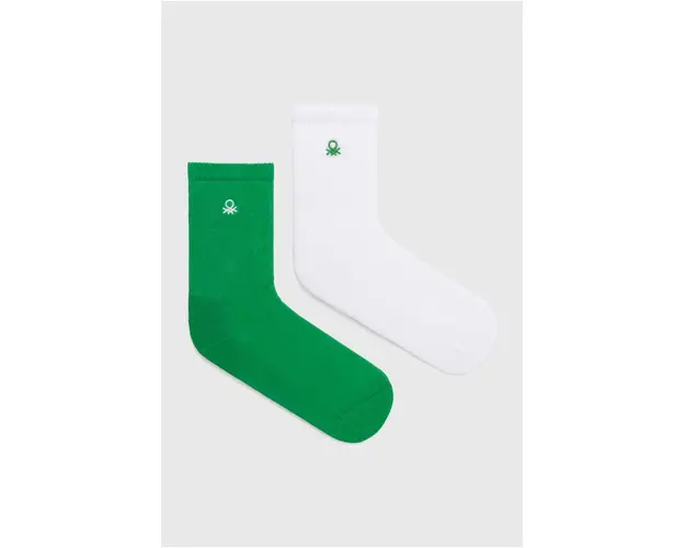 United Colors of Benetton sosete copii 2-pack culoarea verde