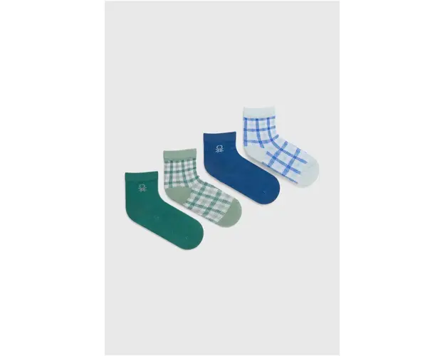 United Colors of Benetton sosete copii 4-pack culoarea verde
