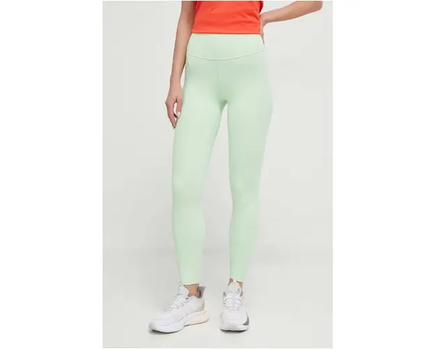 adidas Performance colanti de antrenament All Me culoarea verde, uni IR7923
